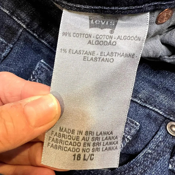 Levis‎ Slight Curve Classic Straight Leg Jeans Womens Size 16/33 - Picture 12 of 13